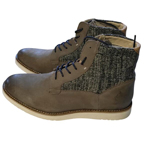 J Shoes Buxton Boots Mens Size 9 Charcoal Grey Chukka Sweater Knit Fall Winter main image 8